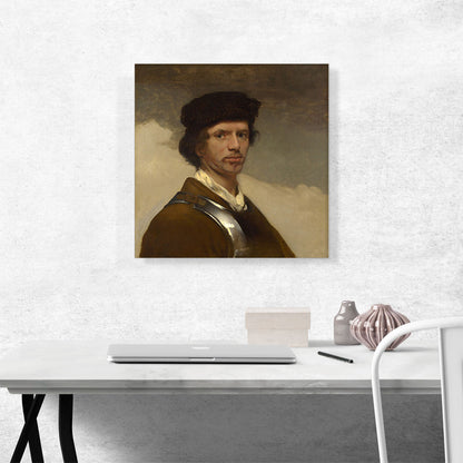 A Young Man In a Fur Cap And a Cuirass 1654