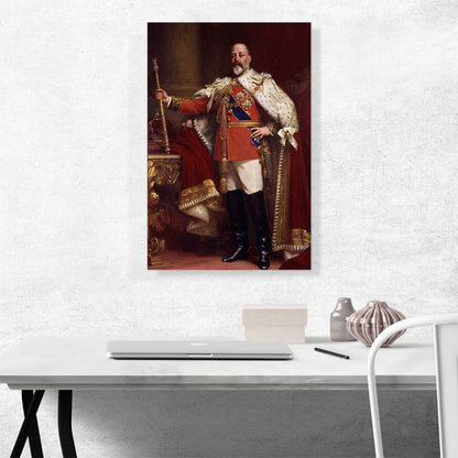 Edward VII In Coronation Robes 1901
