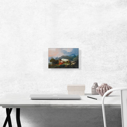 Pastoral Landscape With Shepherd And Shepherdess