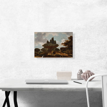 Italian Landscape With Stairs