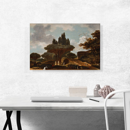 Italian Landscape With Stairs