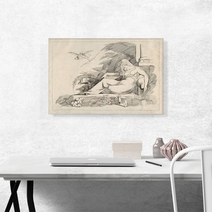 Sleeping Woman With a Cupid 1780