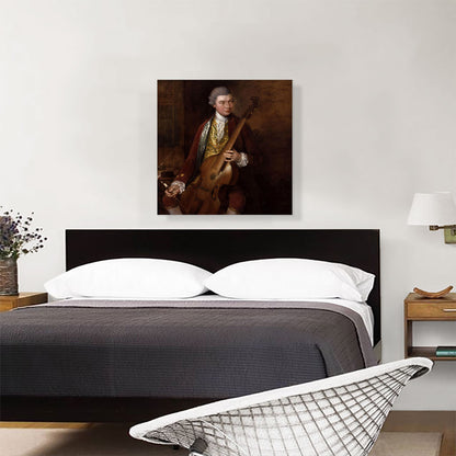 Portrait Of Composer Carl Friedrich Abel With Viola Da Gamba 1765
