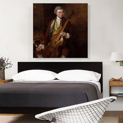 Portrait Of Composer Carl Friedrich Abel With Viola Da Gamba 1765