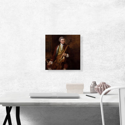Portrait Of Composer Carl Friedrich Abel With Viola Da Gamba 1765