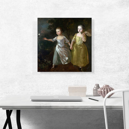 The Painters Daughters Chasing a Butterfly