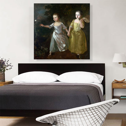 The Painters Daughters Chasing a Butterfly