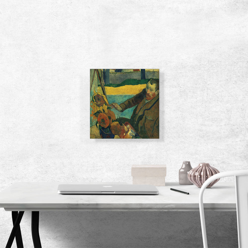 Vincent van Gogh Painting Sunflowers 1888