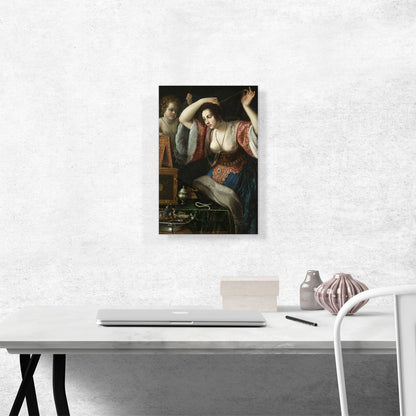 Lady Before a Mirror Possibly Venus At Her Toilet