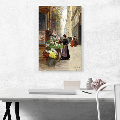 Florist On a Paris Boulevard