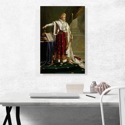 Napoleon I In Coronation Robes 1812