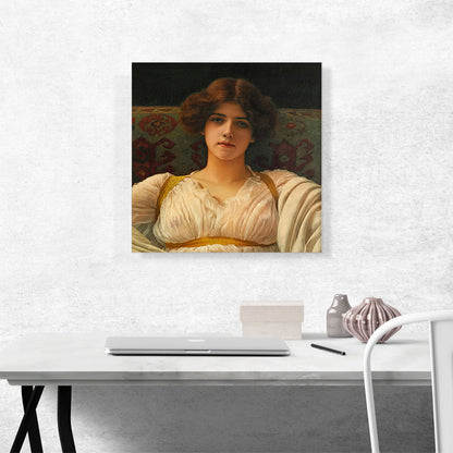 Study Of a Head In Drapery Miss Ethel Warwick