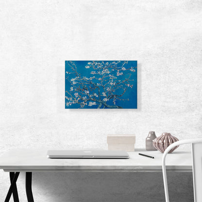 Branches with Almond Blossom - Blue Rectangle 1890