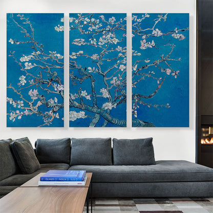 Branches with Almond Blossom - Blue Rectangle 1890