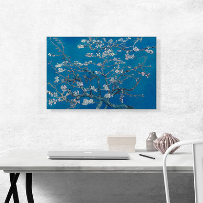 Branches with Almond Blossom - Blue Rectangle 1890
