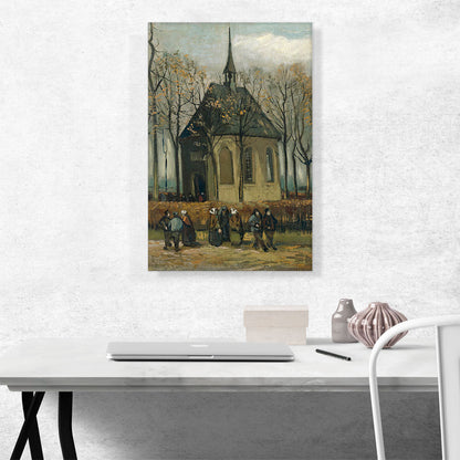 Congregation Leaving the Reformed Church of Nuenen 1885