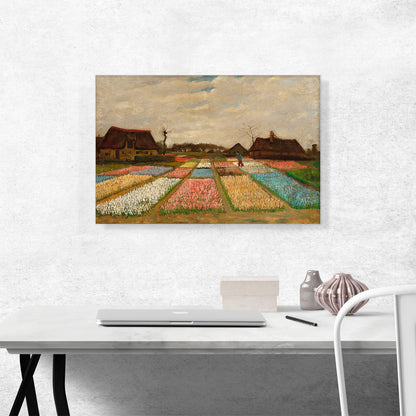 Bulb Fields - Flower Beds in Holland 1883