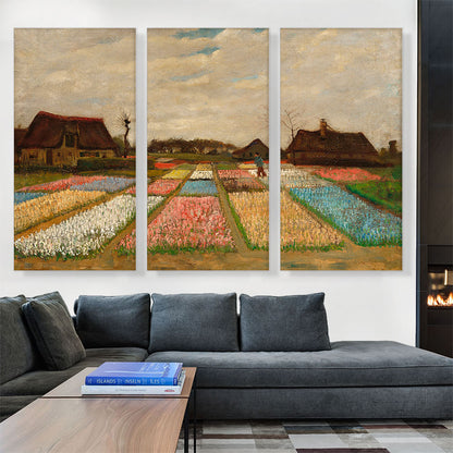 Bulb Fields - Flower Beds in Holland 1883