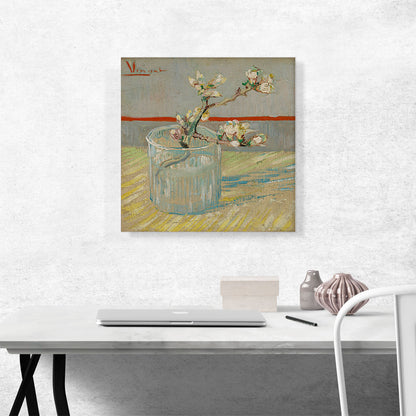 Sprig of Flowering Almond in a Glass 1888