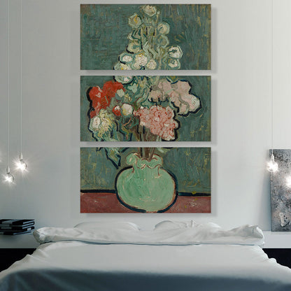 Still Life Vase With Rose-Mallows 1890