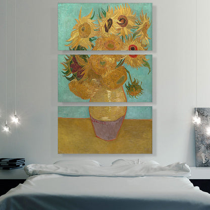 Sunflowers - Blue Background 1889