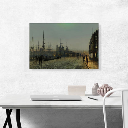 Hull Docks at Night 1880