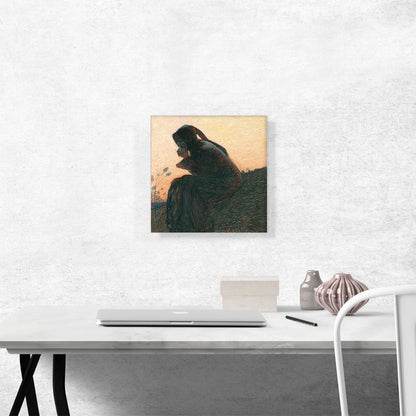 Dante Meditating Pastel On Paper