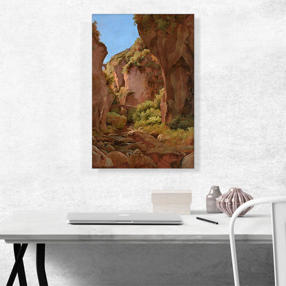 Plein-air Study Of a Gorge Sorrento 1843