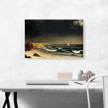 Approaching Storm Beach Near Newport 1862