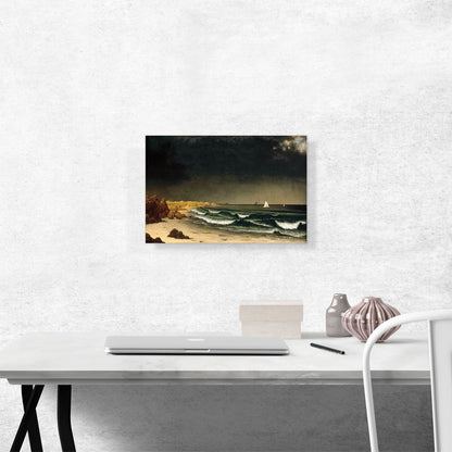 Approaching Storm Beach Near Newport 1862