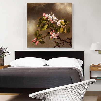 Hummingbird and Apple Blossoms 1875