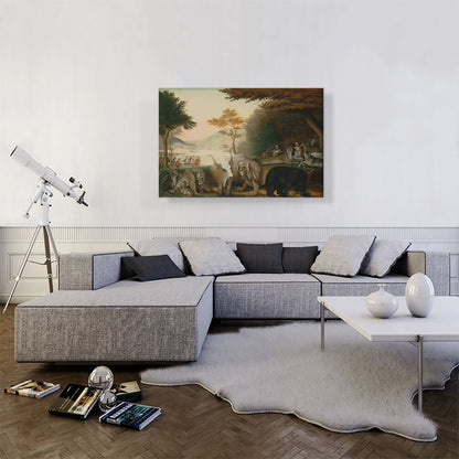 The Peaceable Kingdom with Bear and Longhorn
