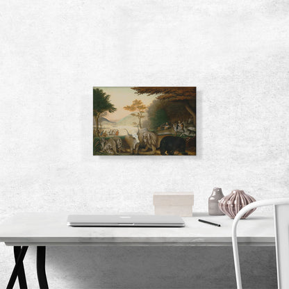 The Peaceable Kingdom with Bear and Longhorn