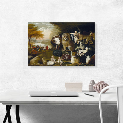 Peaceable Kingdom With Bull 1833