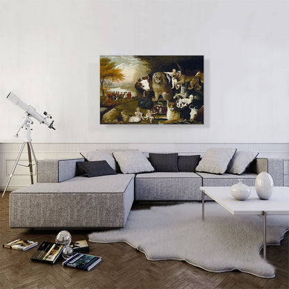 Peaceable Kingdom With Bull 1833
