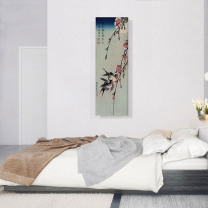 Moon, Swallows and Peach Blossoms