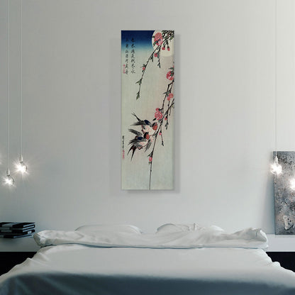 Moon, Swallows and Peach Blossoms