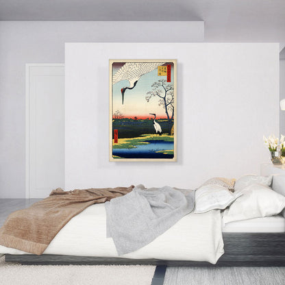 Two Red-Crowned Cranes 1857