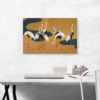 Cranes by Follower of Sakai Hoitsu