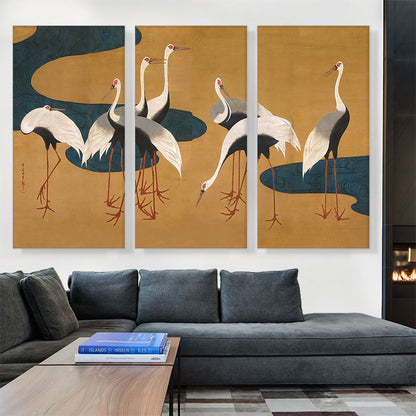 Cranes by Follower of Sakai Hoitsu