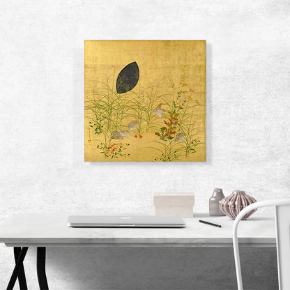 Autumn Plants and Quail
