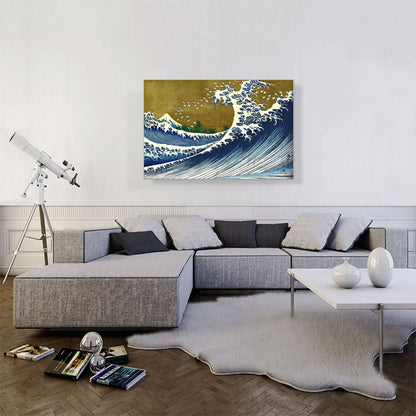A Colored Version Of The Big Wave