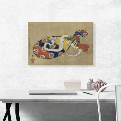 The Lute and White Snake of Benten 1847