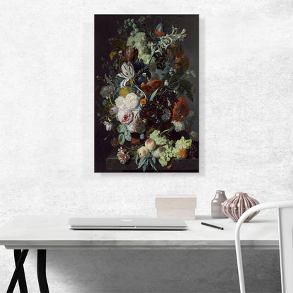 Still Life With Flowers And Fruit 1715