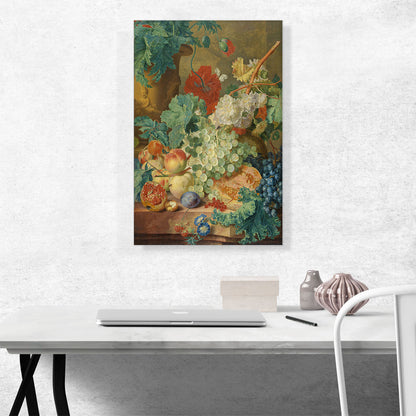 Still Life With Flowers And Fruit