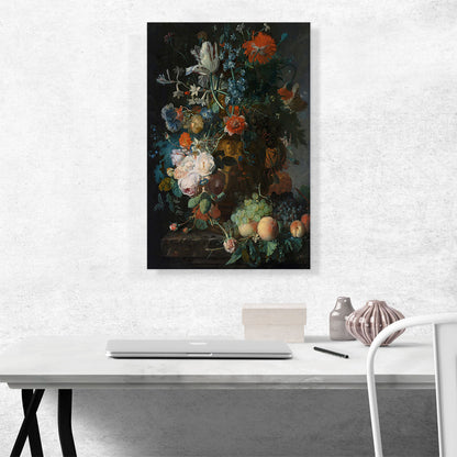 Still Life With Flowers And Fruits 1700
