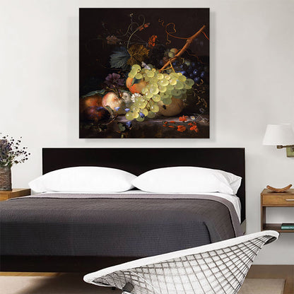 Still Life With Fruit On a Marble Ledge