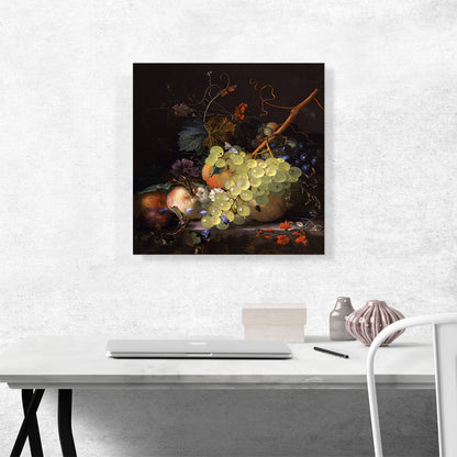 Still Life With Fruit On a Marble Ledge