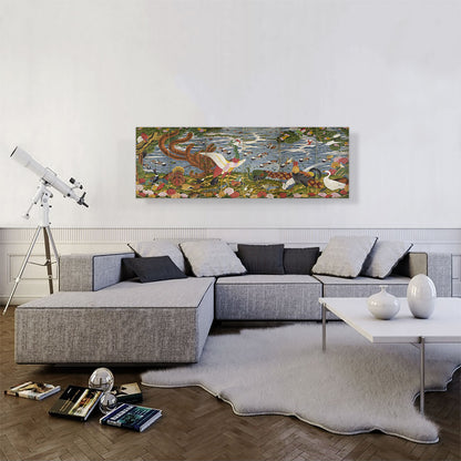 Animals in the Flower Garden - Left-Hand Screen