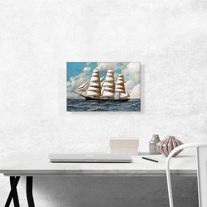 The Clipper Young America Under Full Sail